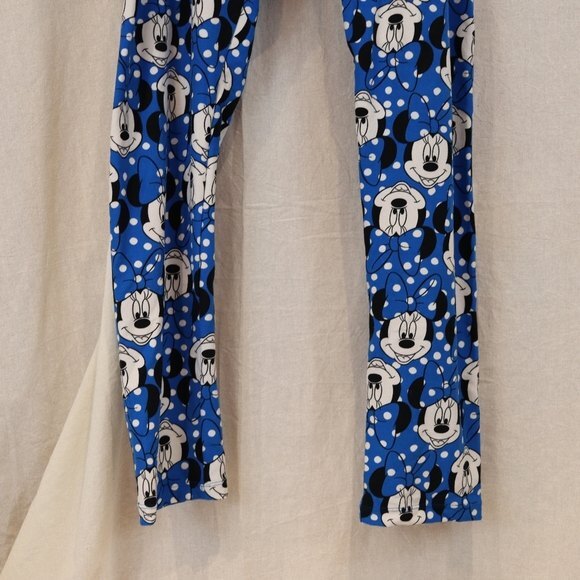 LuLaRoe Minnie Mouse Print Leggings TC Comfortable Stretch Disney Fan Favorite - Picture 5 of 10